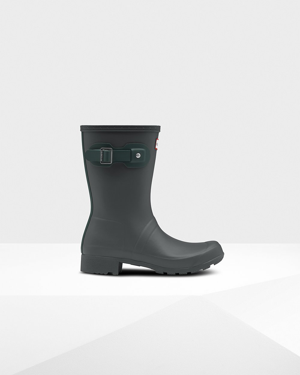 Galochas Curtas Hunter Feminina Verdes Escuro - Original Tour Foldable - 28SWNOFXR